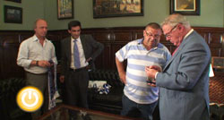Miguel Celdrán recibe al Presidente de la Agrupación Deportiva Cerro de Reyes