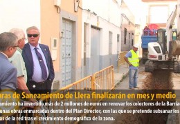 Las obras de Saneamiento de Llera finalizarán en mes y medio