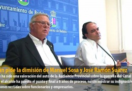 Celdrán pide la dimisión de Manuel Sosa y José Ramón Suárez