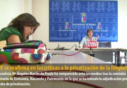El PSOE se reafirma en las críticas a la privatización de la limpieza