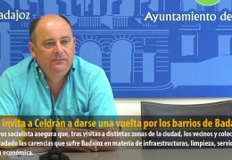 Vegas invita a Celdrán a darse una vuelta por los barrios de Badajoz