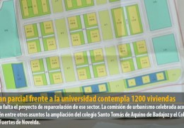 El plan parcial frente a la universidad contempla 1200 viviendas