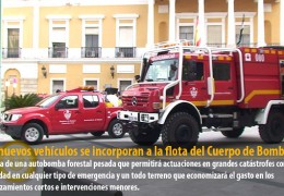 Dos nuevos vehículos se incorporan a la flota del Cuerpo de Bomberos