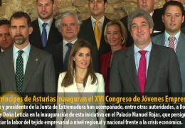 Los Príncipes de Asturias inauguran el XVI Congreso de Jóvenes Empresarios