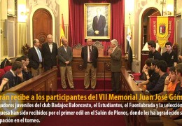 Celdrán recibe a los participantes del VII Memorial Juan José Gómez