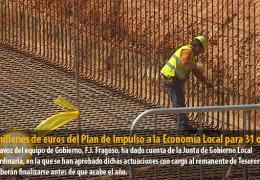 1,2 millones de euros del Plan de Impulso a la Economía Local para 31 obras