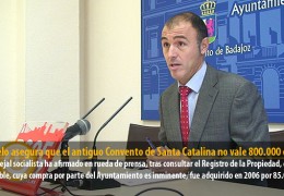 Pajuelo asegura que el antiguo Convento de Santa Catalina no vale 800.000 euros
