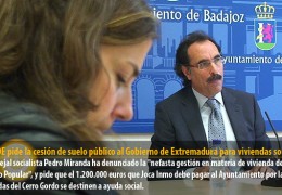 El PSOE pide la cesión de suelo público al Gobierno de Extremadura para viviendas sociales