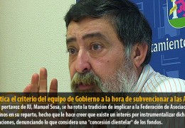 IU critica el criterio del equipo de Gobierno a la hora de subvencionar a las AA.VV.