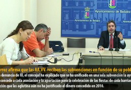 Gutiérrez afirma que las AA.VV. reciben las subvenciones en función de su población