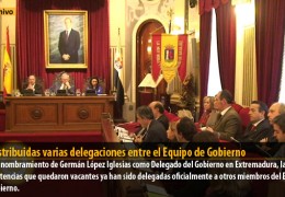 Redistribuidas varias delegaciones entre el Equipo de Gobierno