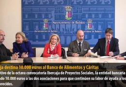 Ibercaja destina 10.000 euros al Banco de Alimentos y Cáritas