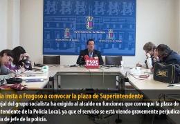 Segovia insta a Fragoso a convocar la plaza de Superintendente