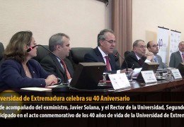 La Universidad de Extremadura celebra su 40 Aniversario