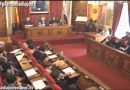 Pleno extraordinario enero 2016 del Ayuntamiento de Badajoz