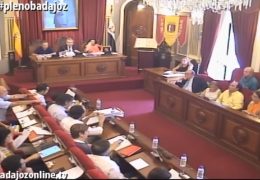 Pleno ordinario de julio de 2016 del Ayuntamiento de Badajoz