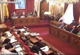 Pleno ordinario de octubre de 2016 del Ayuntamiento de Badajoz