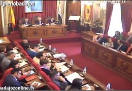 Pleno ordinario de noviembre de 2016 del Ayuntamiento de Badajoz