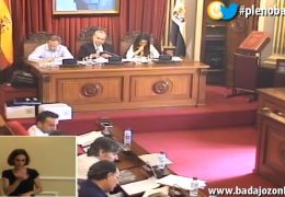 Pleno ordinario de julio del Ayuntamiento de Badajoz 2018
