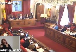 Pleno extraordinario de noviembre de 2018 del Ayuntamiento de Badajoz