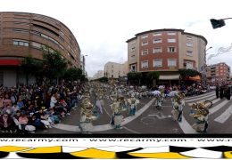 Comparsa Lancelot en el desfile del carnaval de Badajoz 2024.