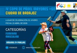 Rueda de Prensa Servicios Sociales – IV Copa de Pádel Mayores «Ciudad de Badajoz»