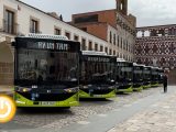 Presentados 7 nuevos autobuses eléctricos para la flota de Badajoz