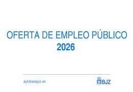 Rueda de Prensa – Presentación oferta de empleo público del Ayuntamiento de Badajoz
