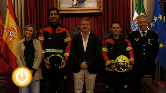 Toma de posesión de 2 sargentos del Cuerpo de Bomberos de Badajoz