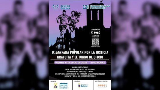Rueda de prensa Deporte – IX Carrera Popular por la Justicia Gratuita y el Turno de Oficio