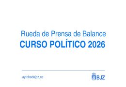 Rueda de prensa Alcalde – Balance del curso político