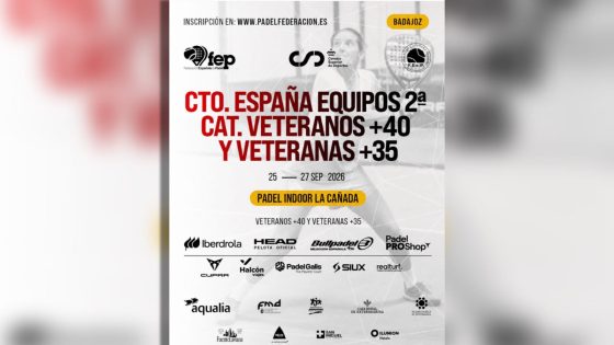 Rueda de prensa Deportes – Campeonato de España de Pádel Veteranos